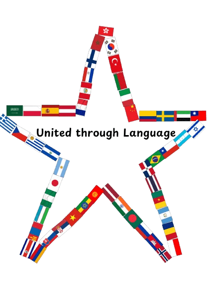 star made from flags of different countries